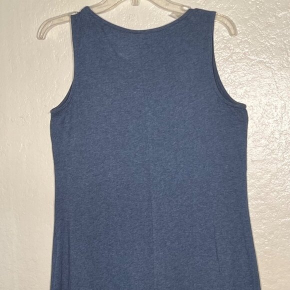 Pure Jill Blue PJ Tie-Dye Sleeveless Midi Leisure Dress XS 100% Cotton Casual - Picture 5 of 11
